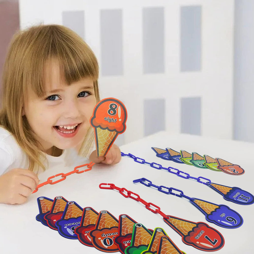 Rainbow Toyfrog colorful chains arranged to visualize patterns
