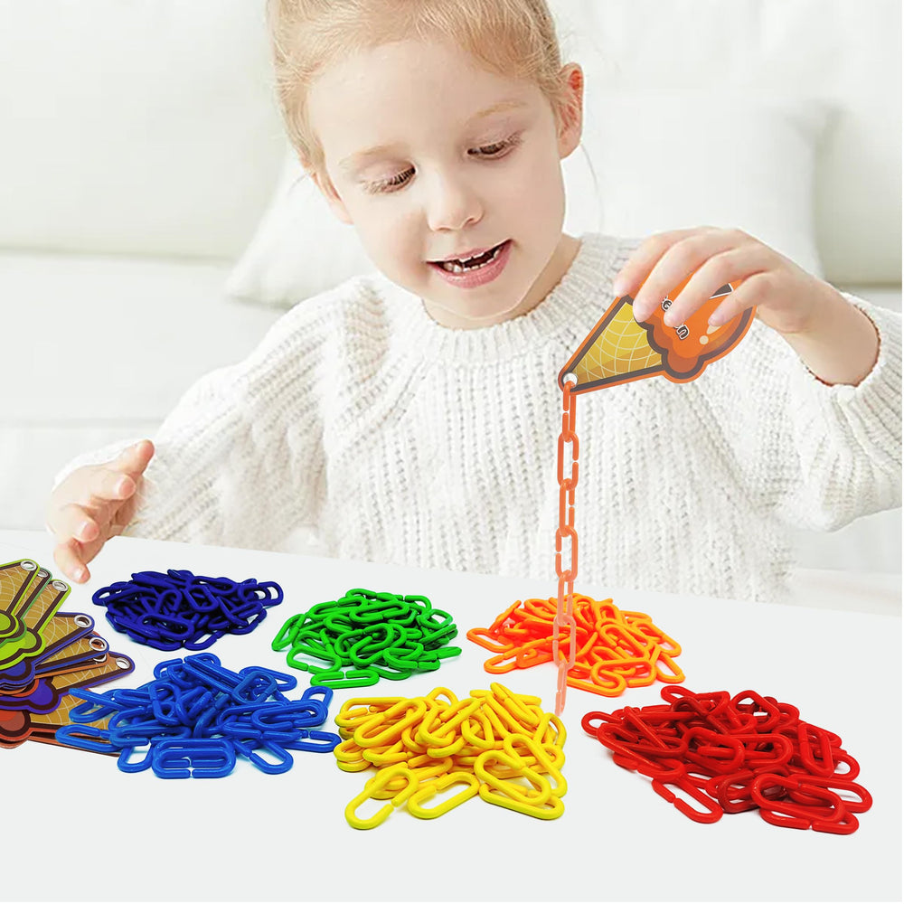 Rainbow Toyfrog durable ABS plastic components in a learning set