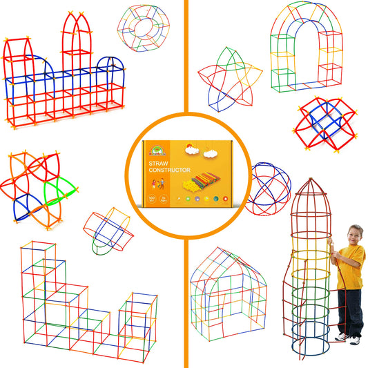 Rainbow Toyfrog interlocking connectors enabling sturdy constructions and versatile STEM play.