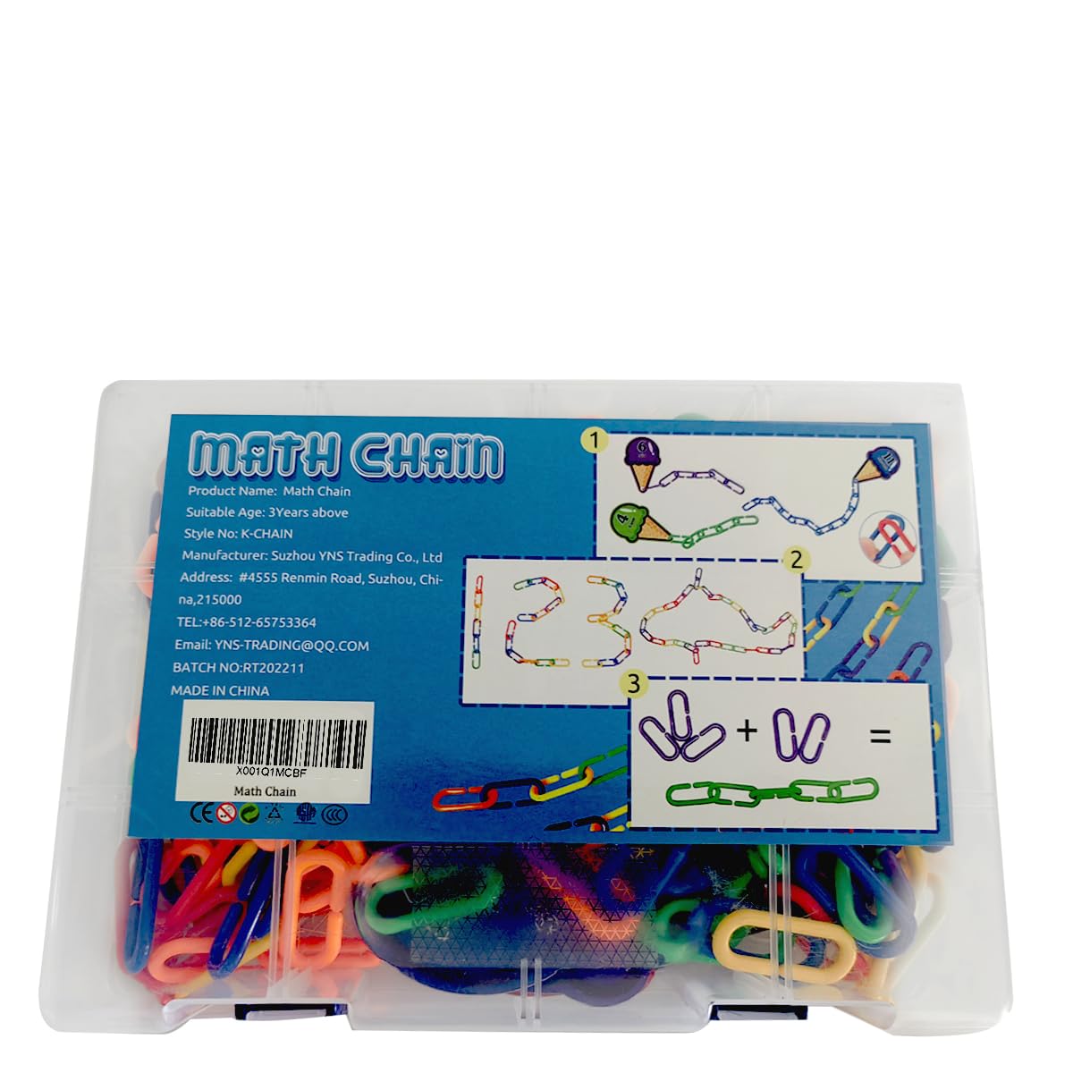 Rainbow Toyfrog color sorting and counting activity with linked links