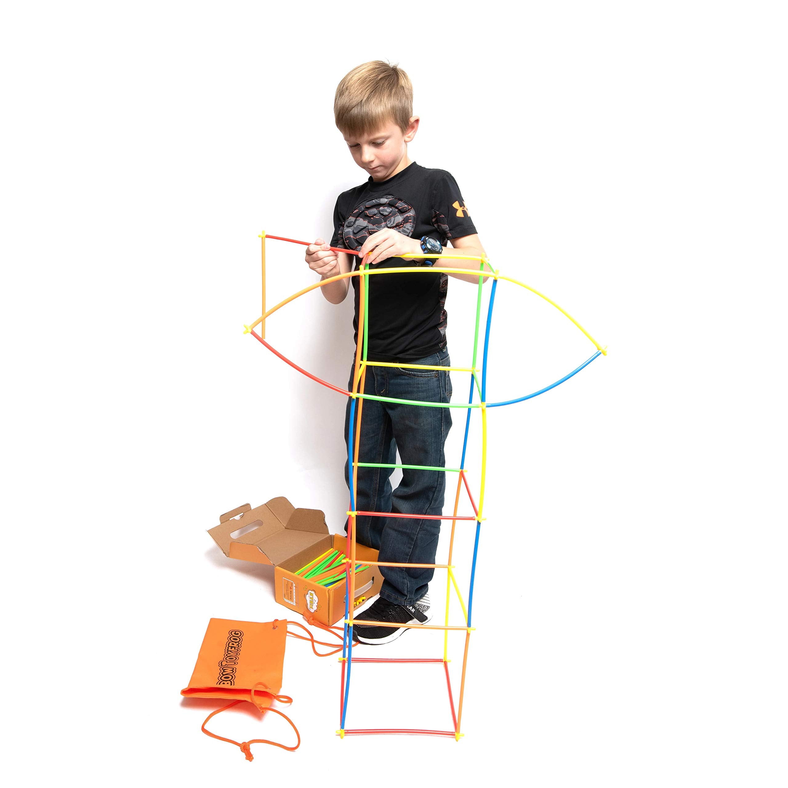 Rainbow Toyfrog stem building kit for hands-on engineering challenges and tactile learning.