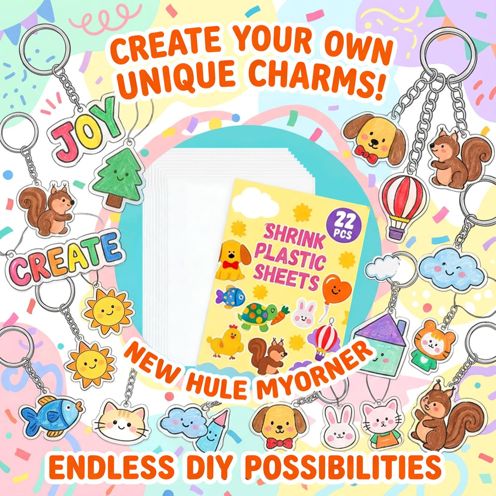 Rainflow shrinky dink sheets measure 7.9 by 5.7 inches for detailed charms