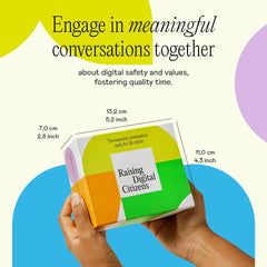 Safety poster visuals from Raising Digital Citizens The Kit for boundaries and tips