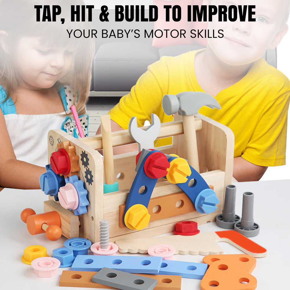 RAISUL 35-piece set invites imaginative construction play daily.