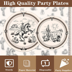 Rakuto tableware ideal for first rodeo birthdays and baby showers.