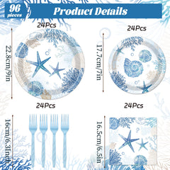 Rakuto Ocean Coral Napkins: decorative style and disposable convenience for quick cleanup.