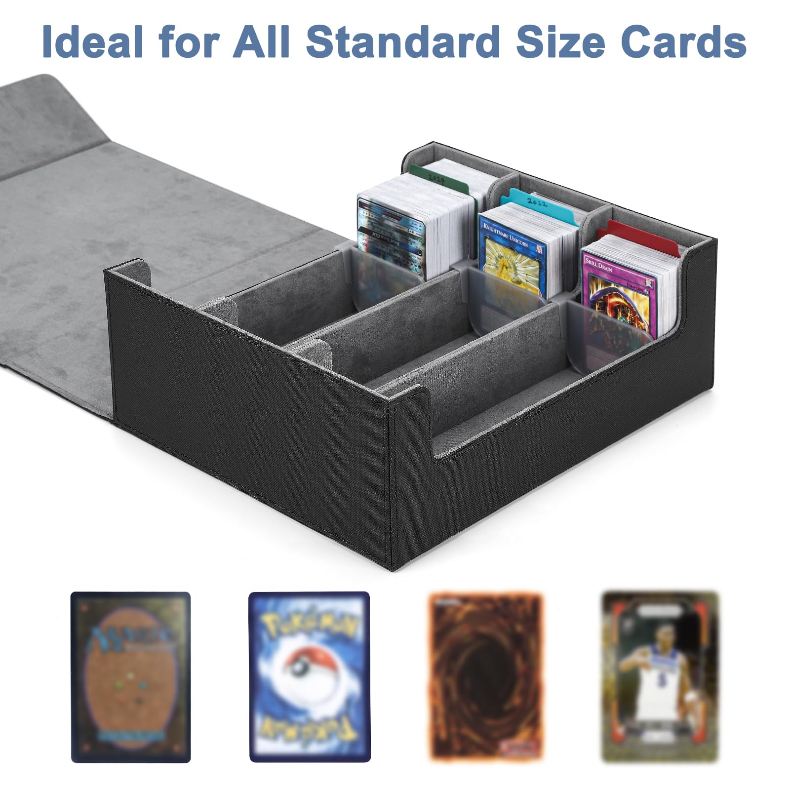 Ralout Card Deck Case compatible with MTG, Yu-Gi-Oh!, Pokémon and sports cards