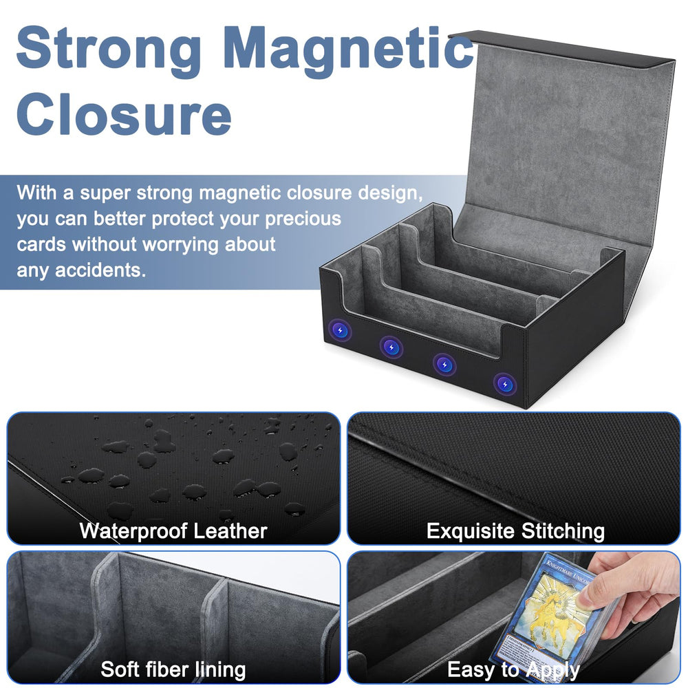 Ralout Card Deck Case magnetic closure securing contents during transport