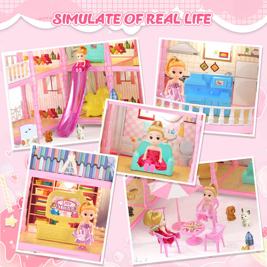 Randhar doll house room layout reveals spacious interiors for storytelling and role-play.