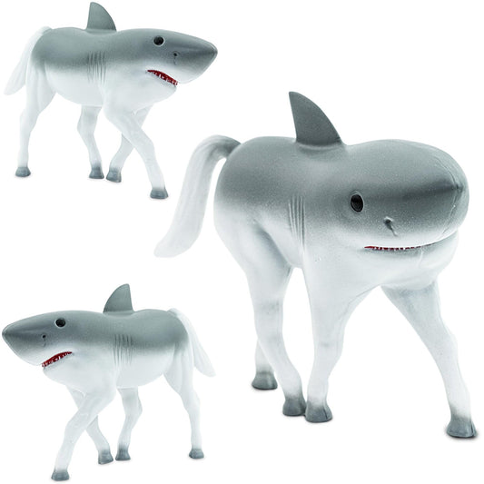 Randimals horse-shark hybrid toy front view showcasing a durable, kid-friendly design for imaginative play.