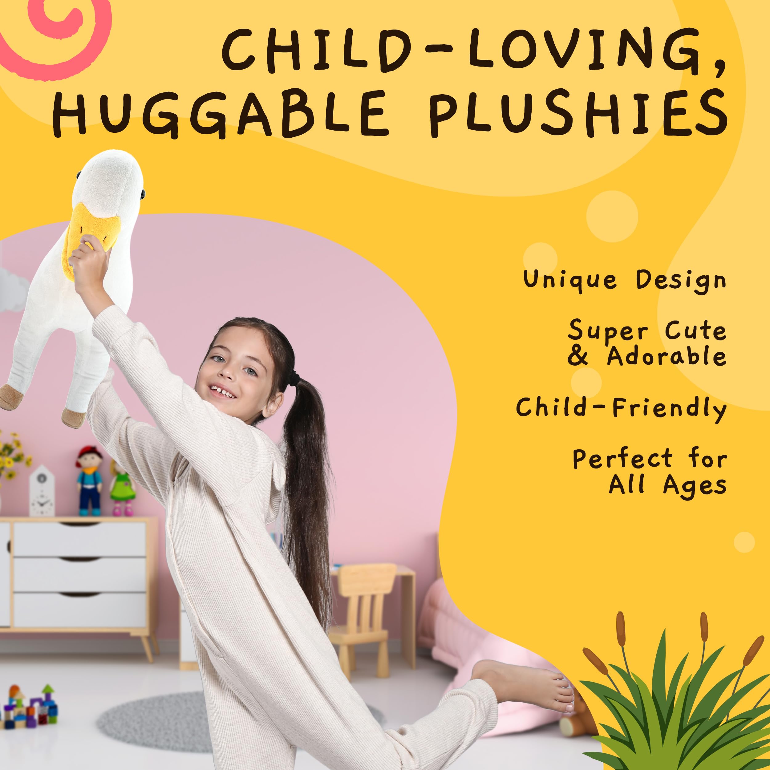 Randimals secure-stitched toy emphasizes durability for hugs and play.