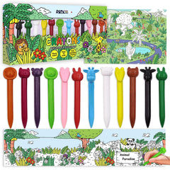 R&DLanci bear crayons for engaging, mess-free coloring sessions