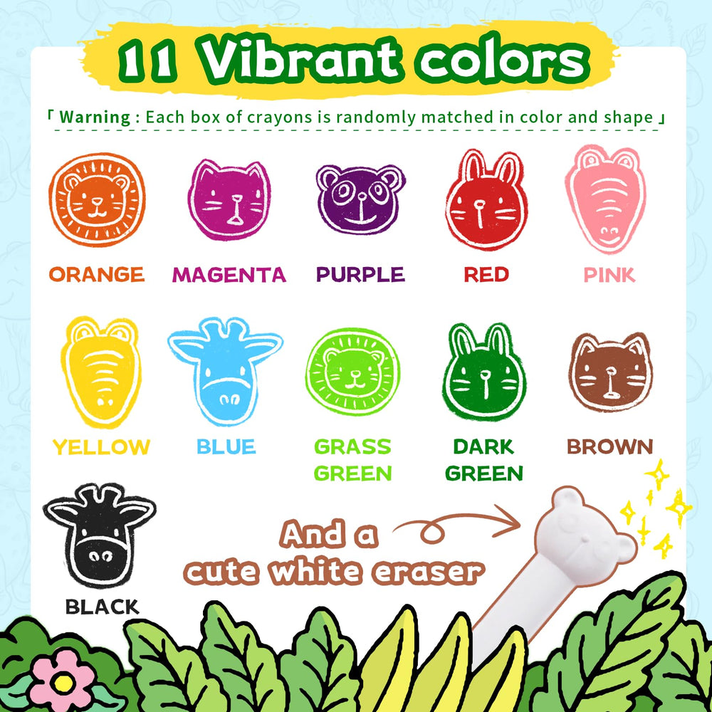 R&DLanci cat crayons ideal for small hands and quick cleanups