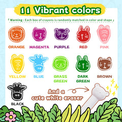 R&DLanci cat crayons ideal for small hands and quick cleanups