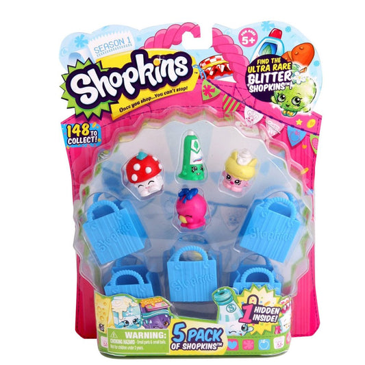 RANGS JAPAN Shopkins 5-Pack characters for imaginative play and growing collection
