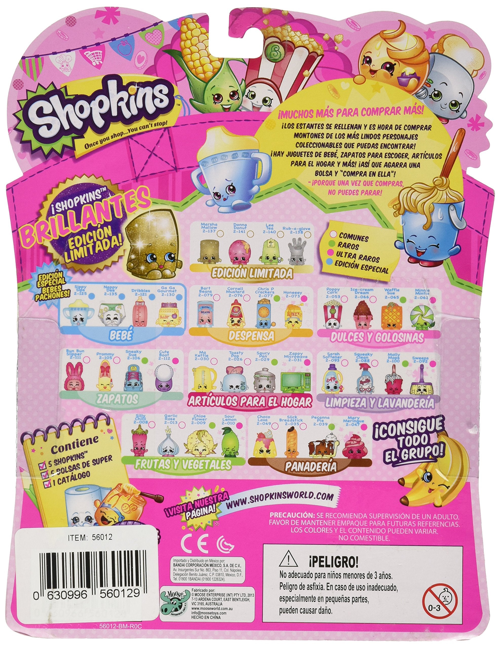 RANGS JAPAN Shopkins Season 2-5 Pack shopping bags helping organize your stash.