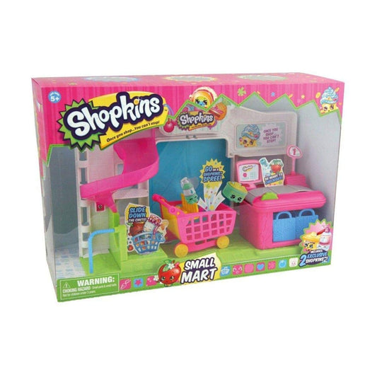RANGS JAPAN Shopkins Supermarket Playset offers a bright market scene for imaginative play.