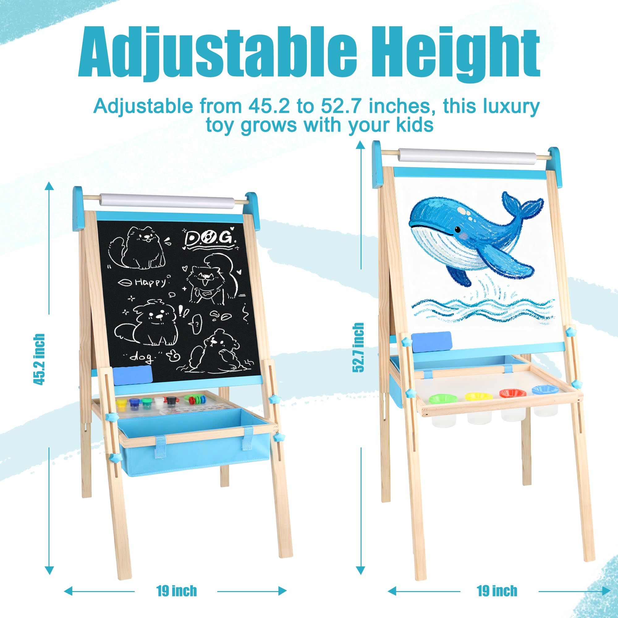 Ranqibo magnetic whiteboard and drawing board enable versatile learning.