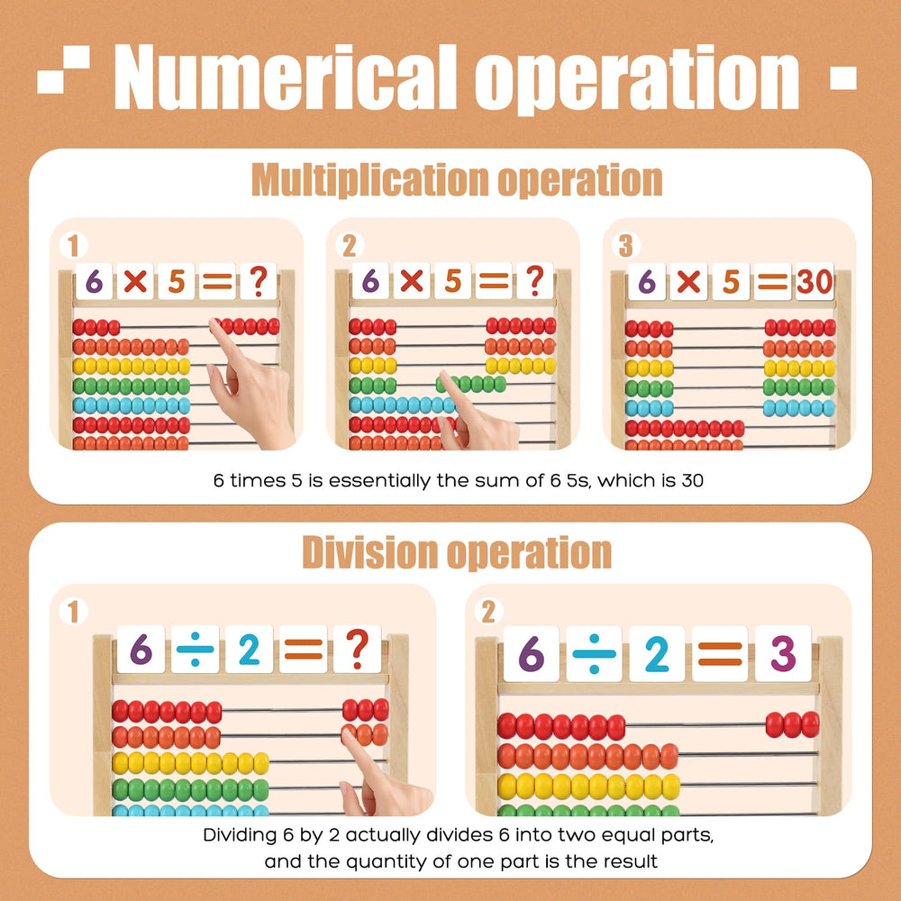 Ranqibo top slot holds number cards for interactive sorting.