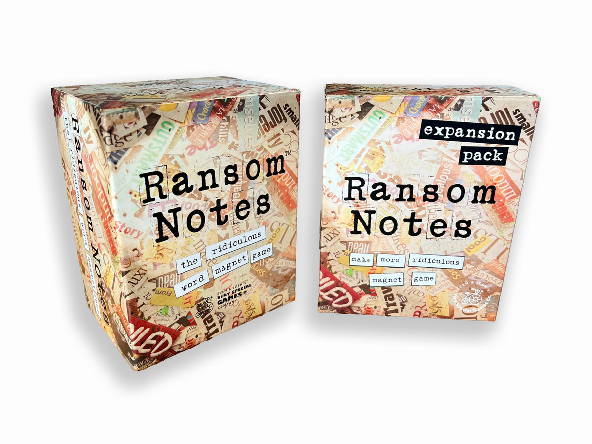 Ransom Notes base magnets for quick, hilarious sentences at parties