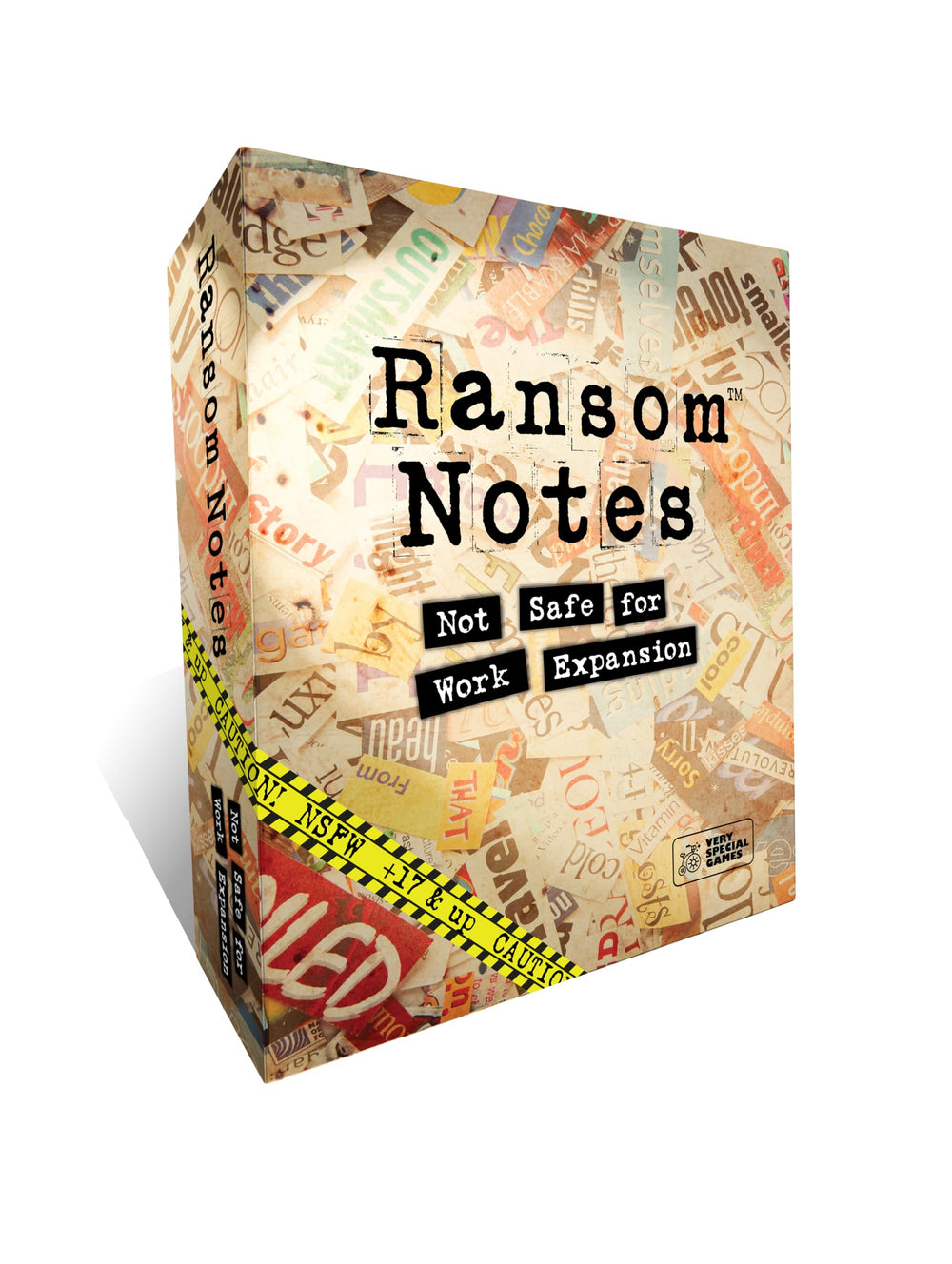 Ransom Notes NSFW expansion word tiles for bold, cheeky party wordplay.
