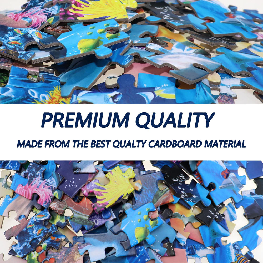 RANSUNN 100-piece puzzle for kids ages 4-8 supports independent or cooperative play.
