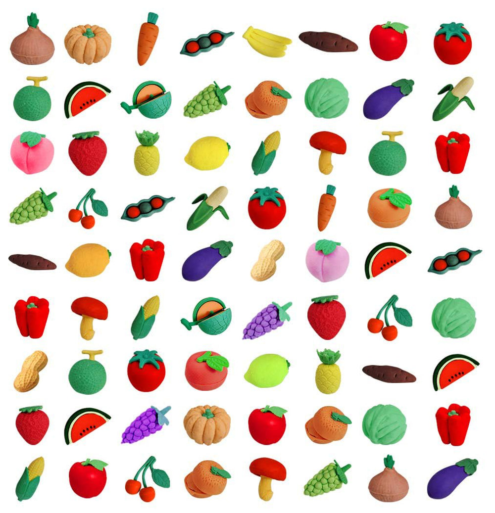 Ranvi vegetable collection eraser puzzle for classroom rewards and playful learning.