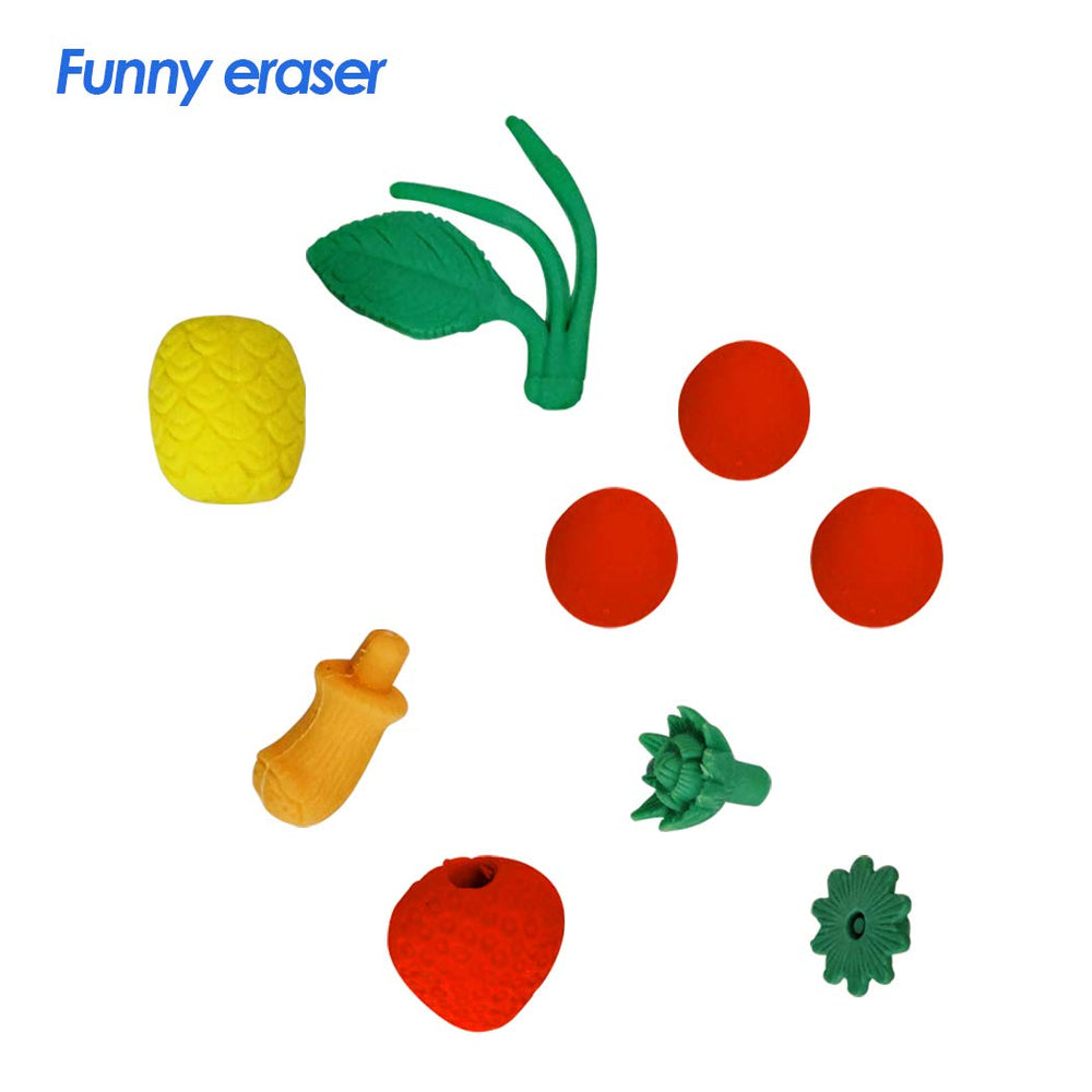Ranvi tomato eraser puzzle supports writing practice and color learning.