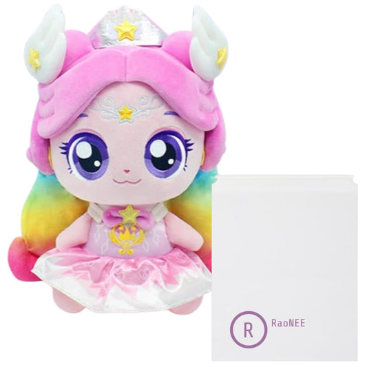 RaoNEE Aurora Rainbow plush close-up showing soft fur and starry accents for bedtime comfort
