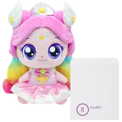 RaoNEE Aurora Rainbow plush close-up showing soft fur and starry accents for bedtime comfort