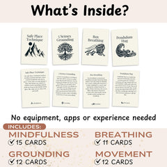 Raptor Studio Somatic Therapy Cards laid out on a desk for mindful breaks.