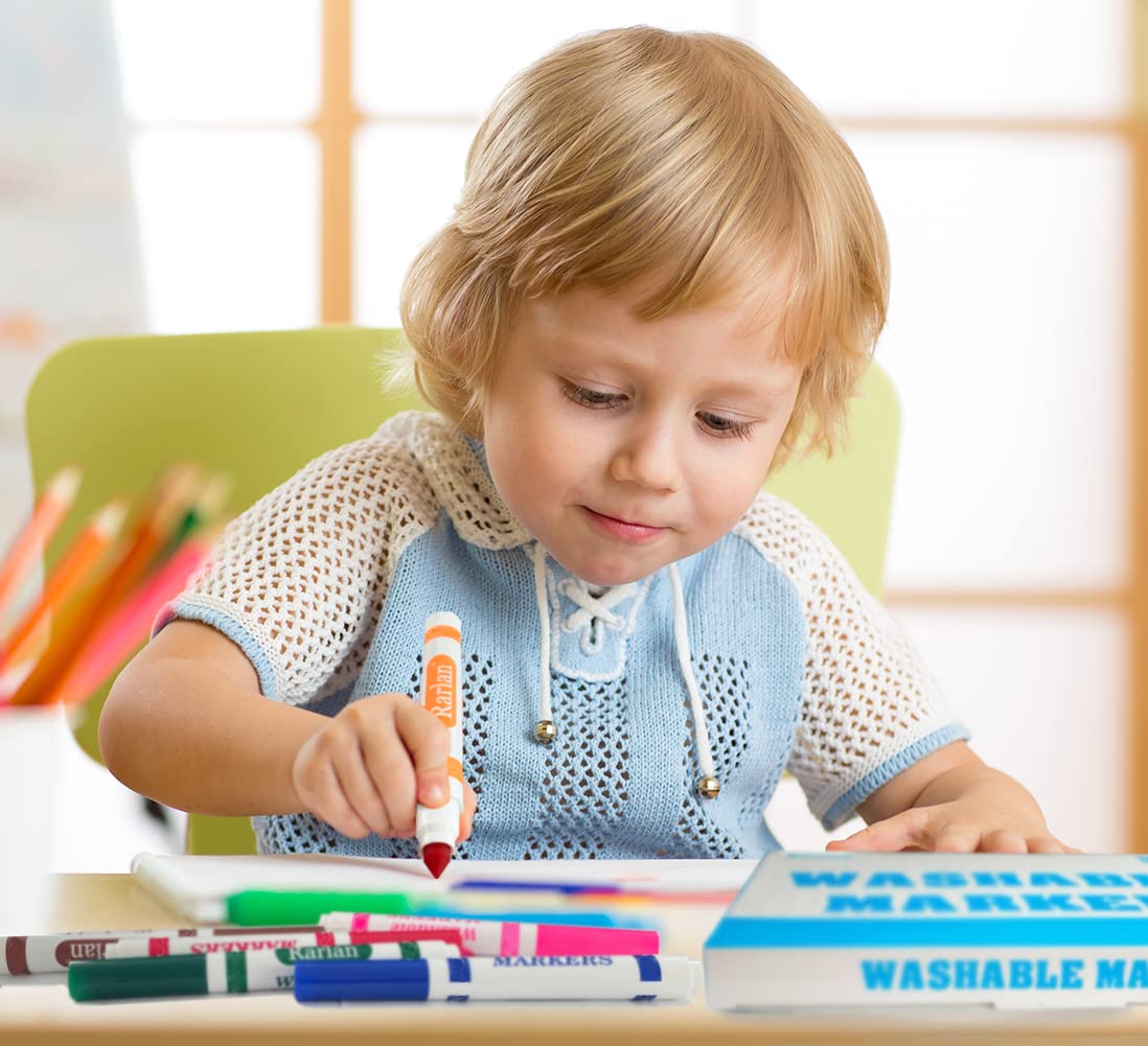 Rarlan washable ink is safe for ages 3 and up.