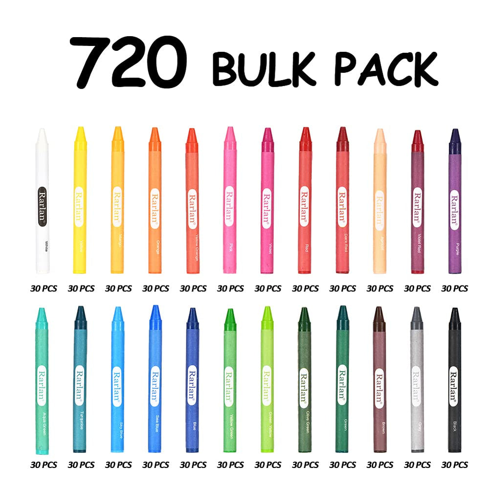 Rarlan Crayons classroom bulk pack supports teachers with reliable stock for busy art corners.
