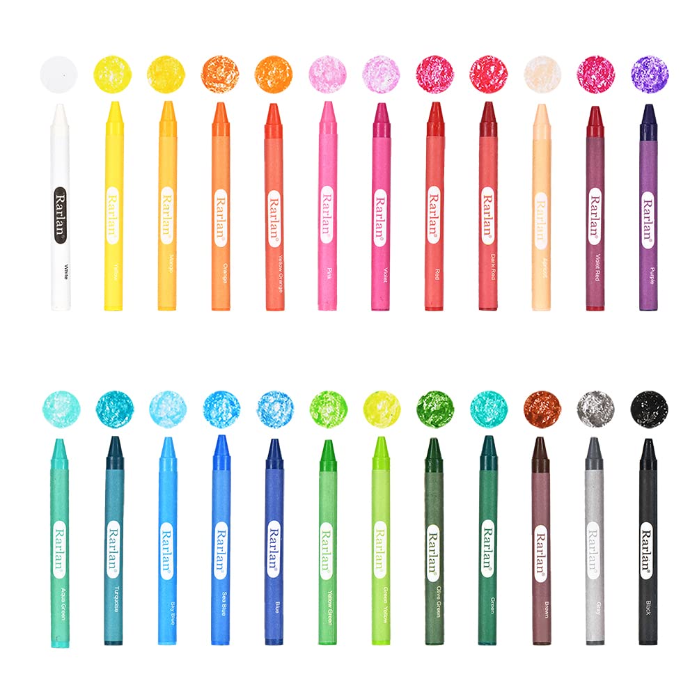 Rarlan Crayons non-toxic for children 3 years and up during creative play.