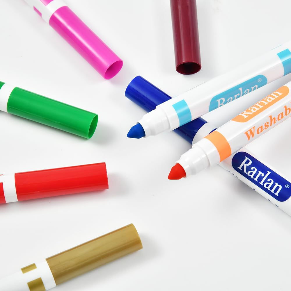 Rarlan color range swatches demonstrate 48 hues for vivid artwork.