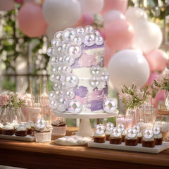 RASSLISA baby shower cake toppers add subtle sparkle and charm