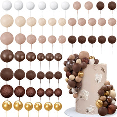 RASSLISA ball cake picks colorfully decorate birthday cakes with playful flair.