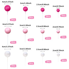 RASSLISA white ball cake topper for an elegant dessert accent.