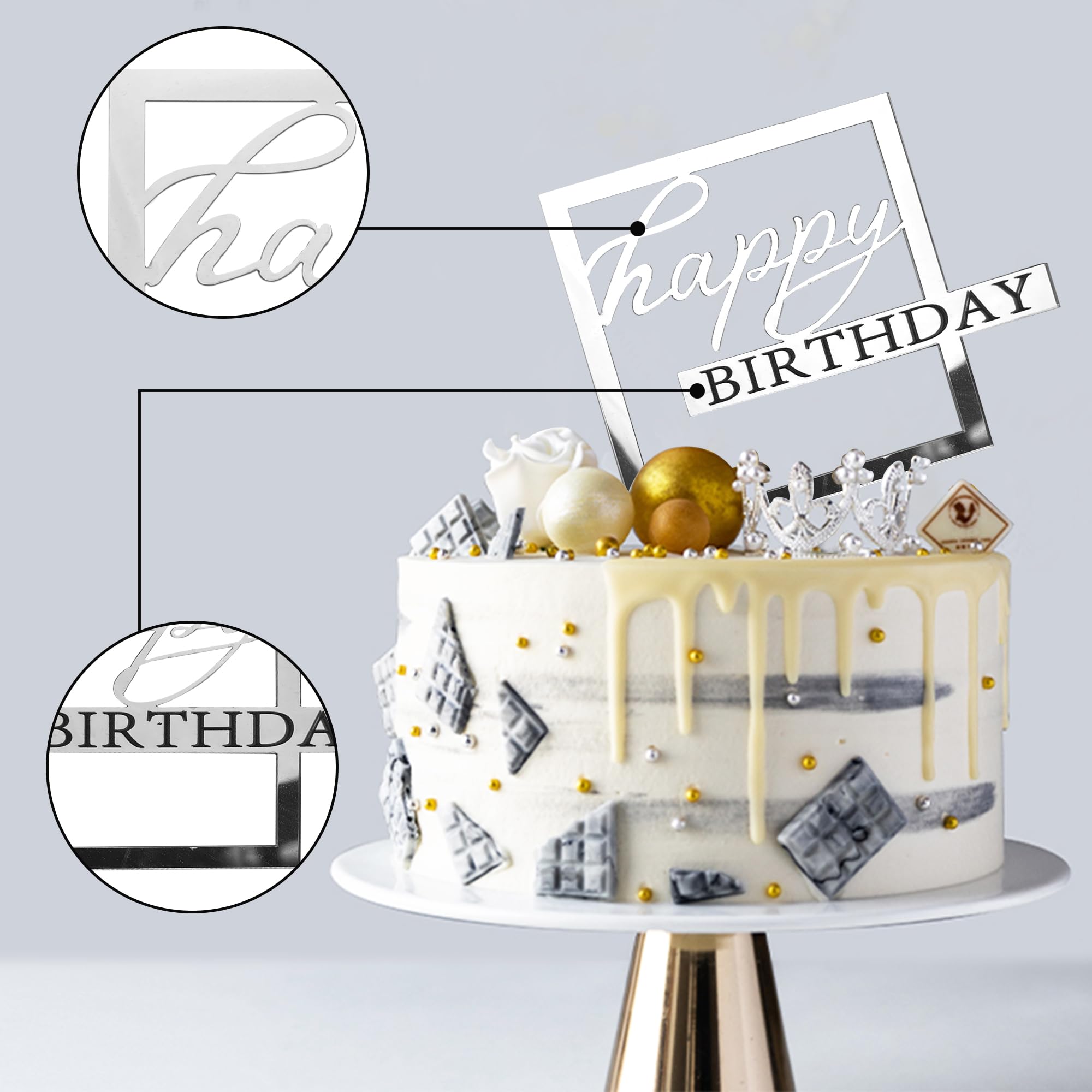 RASSLISA toppers decorate party desserts for birthdays, weddings, and holidays.