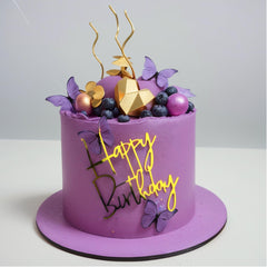 RASSLISA cake toppers mirror acrylic kit creates a focal point on cakes.