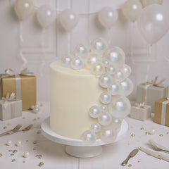 RASSLISA clear balls cake topper 1.97 inch offers statement style for celebrations