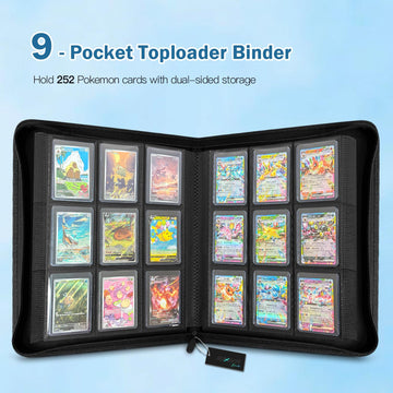 Ravaver oversized 9-pocket layout keeps 3x4 cards organized.