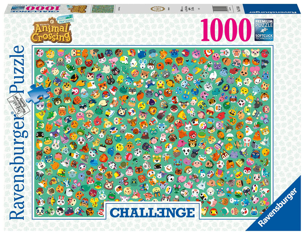 Ravensburger Animal Crossing puzzle characters spread for family time and mindful focus.