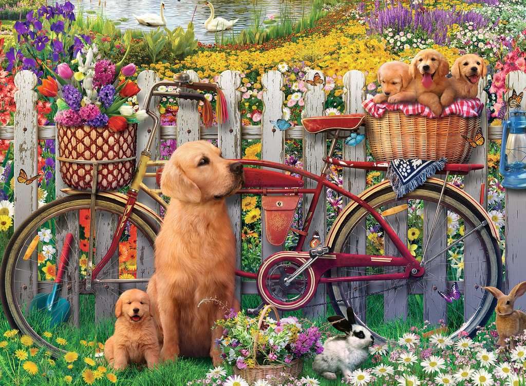Ravensburger puzzle anti-glare linen surface minimizes glare during play.