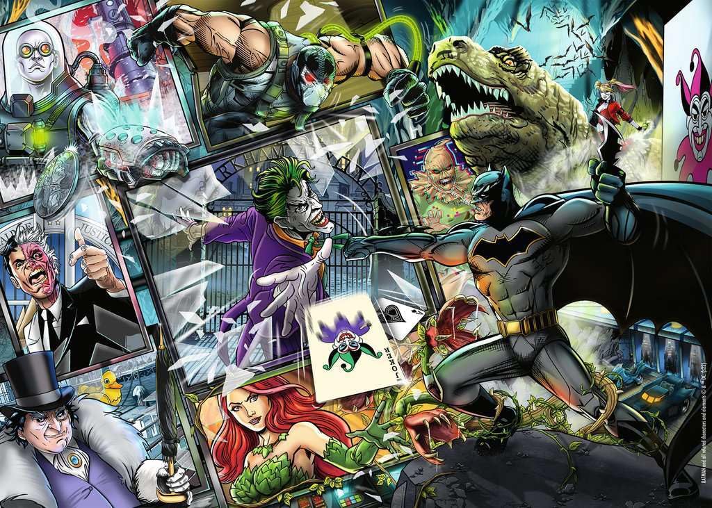Ravensburger Batman puzzle interlocking pieces shown for a satisfying build