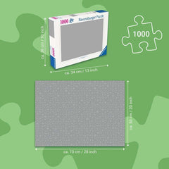Box with Ravensburger Batman puzzle dimensions for reference (70 x 50 cm)