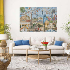 Ravensburger Big City Collage precision pieces—smooth, frustration-free assembly.