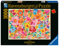 Ravensburger Blossoming Beauties pieces closeup showing precise interlocks