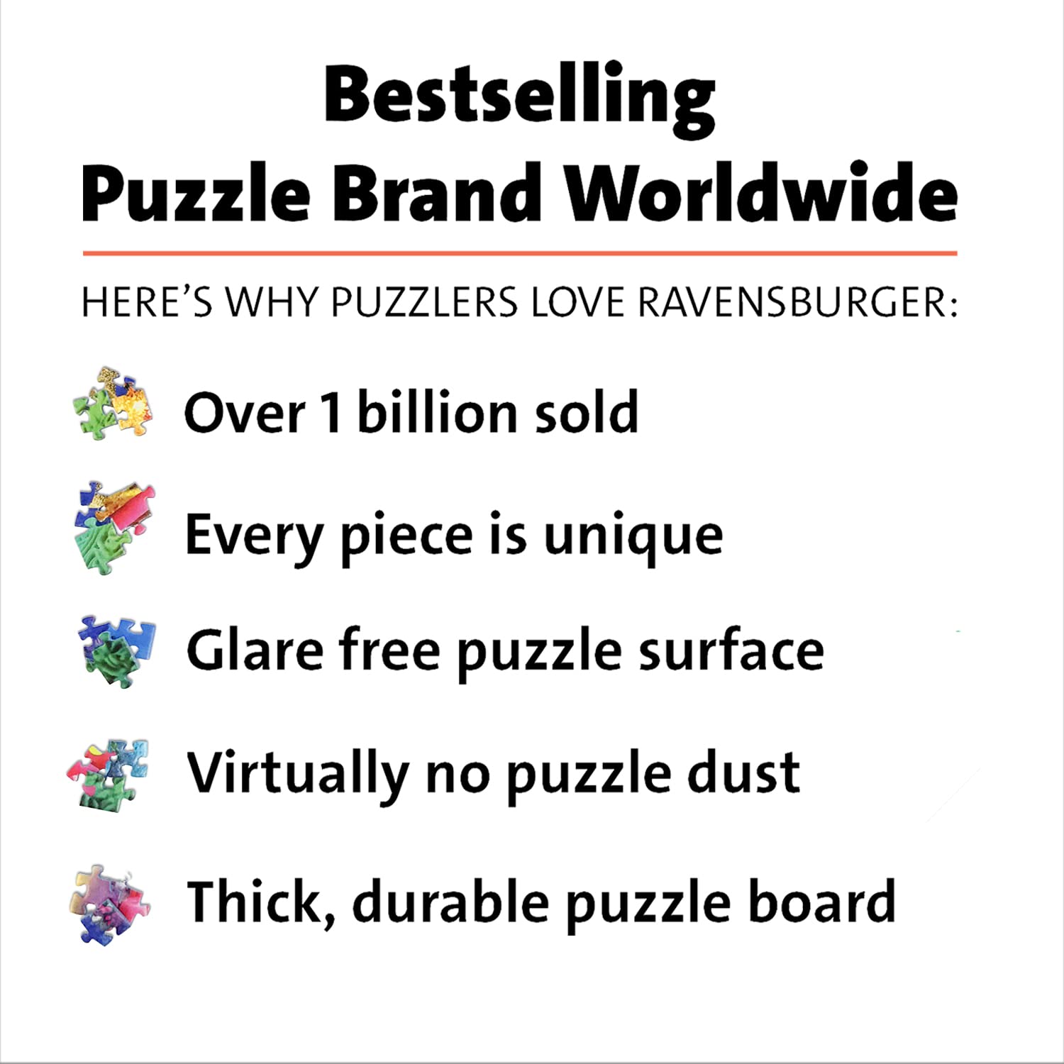 Ravensburger Canadian Collection puzzle assembly, sturdy backing supports long play