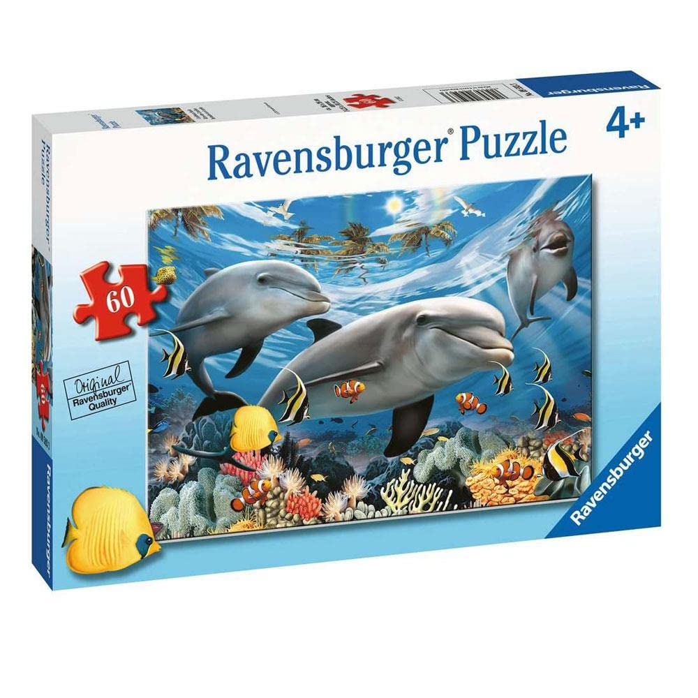 Ravensburger Caribbean Smile puzzle pieces fit smoothly for little hands during play